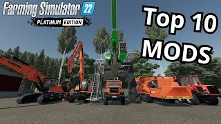 TOP 10 FORESTRY MODS FOR FARMING SIMULATOR 22 2024 UPDATED  FS22 MODS [upl. by Silra]