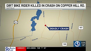 Dirt bike rider killed in Suffield crash [upl. by Jerrol]