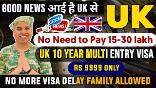 UK 10 YEARS WORK VISA for Indians  UK Tourist Visa  UK 10 Year Multiple Entry Visa [upl. by Brest]