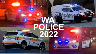 Police Vehicles in Action  Perth Western Australia  2022 [upl. by Adiol]