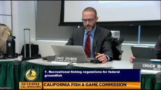 2024 02 14 FGC Recreational Fishing Regulations for Federal Groundfish [upl. by Anahgem179]