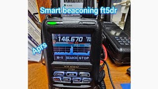 setting up and using smart beaconing on the yaesu ft5dr yaesu ft5dr [upl. by Lipfert]