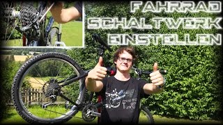 Fahrrad Schaltwerk einstellen  Shimano Deore XT [upl. by Culliton439]