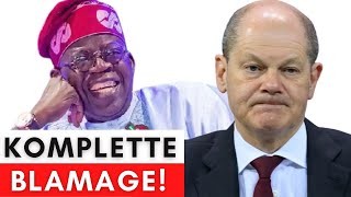 Nigerianische Präsident demütigt Scholz in aller Öffentlichkeit [upl. by Atinram]