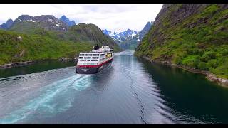 Amazing Trollfjord in Lofoten Norway 4K video [upl. by Demmahum]