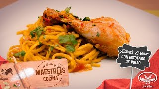 Maestros de la Cocina  Peta Rüger  Tallarín Casero con Estofado de Pollo [upl. by Aicel]