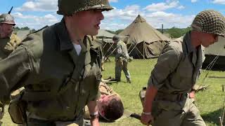 Reading WW2 Weekend 2024 Friday MorningChest Wound ￼Scenario128th Evac Hospital [upl. by Atlante]