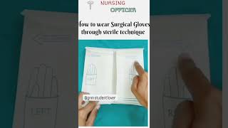 surgical gloves sterile techniquedoctor viralvideo shorts [upl. by Attenaj]