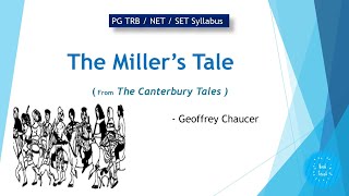 The Millers Tale  The Canterbury Tales  Geoffrey Chaucer  PG TRB  NET  SET  in Tamil [upl. by Gove]