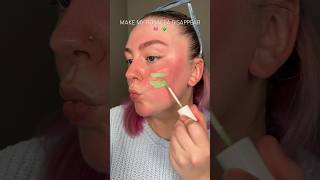 MAKE MY ROSACEA DISAPPEAR💚✨🎀 makeup rosacea colorcorrection redness [upl. by Ardnaek]