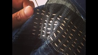 Sashiko Denim Repair [upl. by Einnalem470]