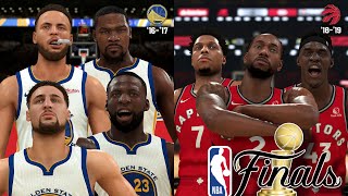 NBA2K23 NBA Finals 1617 Warriors Vs 1819 Raptors Game 1 PS5 GamePlay [upl. by Aran880]