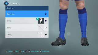 Blue Lock XI kit lineup squad numbers  PES 2019 [upl. by Reinhart]