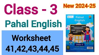 Class 3 english worksheet 41 42 43 44 45 कक्षा 3 अंग्रेजी कार्य पत्रक 41 42 43 44 45 [upl. by Cousins]