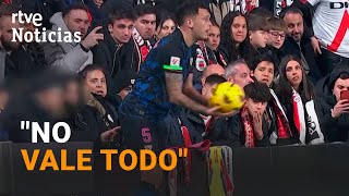 La LIGA DENUNCIARÁ ante la FISCALÍA la AGRESIÓN de un AFICIONADO a OCAMPOS en VALLECAS  RTVE [upl. by Rolph]