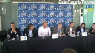 El ciclista Alberto Contador entrena en Gran Canaria con el SaxoBank Rueda de prensa [upl. by Hendry]