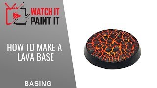 How to paint lava bases for miniatures [upl. by Anem]