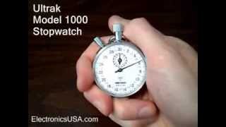 Ultrak 1000 Mechanical Stopwatch Timer  Electronics USA [upl. by Treblih]