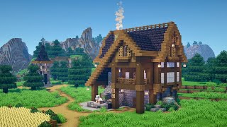 Minecraft  How to Build a Medieval Blacksmith  Armorer House Tutorial [upl. by Joete]