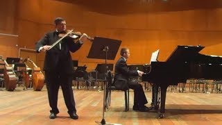 Sergei Dubov amp Mikhail Dubov play Leclair  Violin Sonata quotLe Tombeauquot Moscow 2013 [upl. by Alyks]