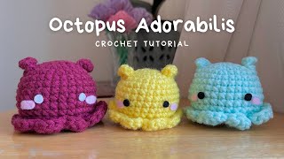 How to Crochet a Flapjack Octopus Easy Amigurumi Animal Step by Step Free Pattern [upl. by Starling]