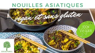 NOUILLES VEGAN ET SANS GLUTEN aux LÉGUMES DU MARCHÉ  LUNDI VERT n°124 [upl. by Soelch]