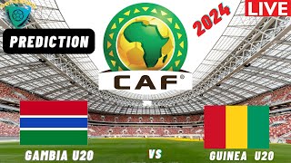 Gambia vs Guinea CAF U20 Africa Nations Cup 2025 Qualifiers 3RD Place Preview Prediction [upl. by Nylram665]