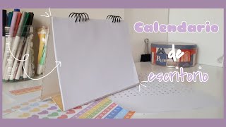 DIY  Calendario de escritorio con materiales basicos [upl. by Eetak]