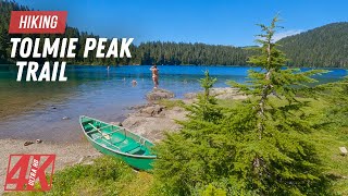 4K Virtual Hike for Treadmill Workout at Home  Scenic Views from Tolmie Peak Trail Mount Rainier [upl. by Halac]