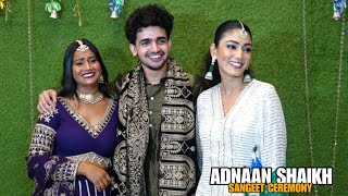 Sana Makbul Shivani KumariVishal Pandey At Adnaan Shaikh Sangeet Ceremony [upl. by Jarita]