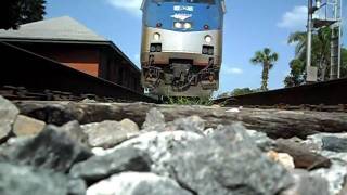 Amtrak Train The Silver Star Runs Over My Camera [upl. by Evonne]