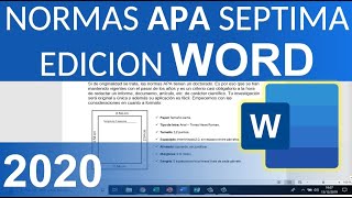 FORMATO APA 2020 Séptima Edición [upl. by Han]