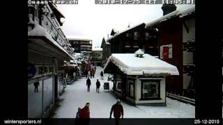 SaasFee Saas Fee  Dorp webcam time lapse 20102011 [upl. by Corney]