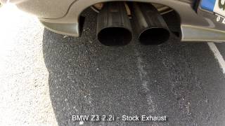 BMW Z3 22i  Stock Exhaust [upl. by Ebocaj]