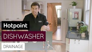 How to fix dishwasher drainage issues  by Hotpoint [upl. by Dorotea]