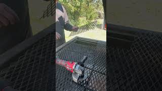 Cutting My BBQ Smoker bbq smoker diy [upl. by Nauj]