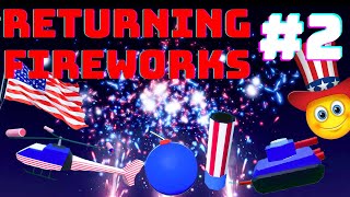 Old returning 4th of July fireworks 2 in fireworks playground Roblox [upl. by Ecinev]