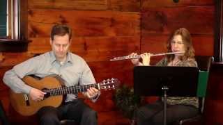 Gymnopedie No 1 Erik Satie  flute amp guitar  Lois Herbine amp Pete Smyser [upl. by Simara]