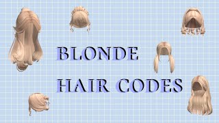 Aesthetic BloxburgRoblox Blonde Girl hairs With Codes bloxburg robloxhair bloxburgcodes [upl. by Esinnej778]