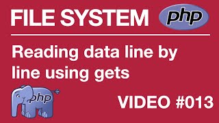 PHP  FILE SYSTEM  BEGINNER  Reading Line  fgets 013  Tips from a Self Taught Developer [upl. by Eesyak]
