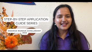 Erasmus Mundus Scholarship 20242025 StepByStep Tutorial Leave Application Stress Behind Part 1 [upl. by Nnorahs971]