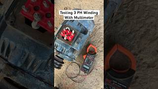 How to check a 3 phase motor with multimeter How to check Motor windingmotorelecticalelectic [upl. by Grail]