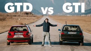 Golf 2 GTI vs Tunirani GTD DRAG RACE [upl. by Fast]