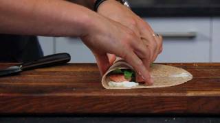 Simply Healthy Salmon Wrap [upl. by Rillis]