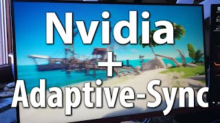 How To Enable GSYNC On FreeSync Monitors With Adaptive Sync [upl. by Zucker470]