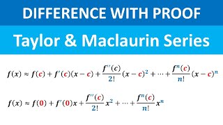 Taylor Polynomial Maclaurin Polynomial How to Prove it [upl. by Herc293]