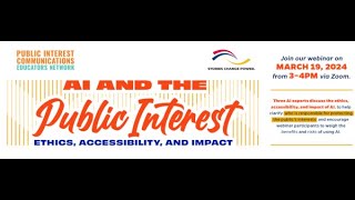 AI and the Public Interest Ethics Accessibility and Impact [upl. by Norted897]