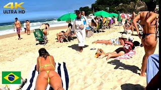 Hot Day 4К Brazil walk beach 2024 【4K UHD】 [upl. by Kal]