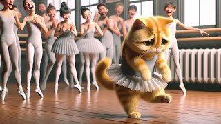 Sad Cat Bullied Cat who loves to dance becomes a Star 😿😻cat cute ai dont give up [upl. by Gordon]