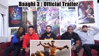 Baaghi 3  Official Trailer REACTION  Tiger Shroff ShraddhaRiteishSajid NadiadwalaAhmed Khan [upl. by Yeltnarb460]